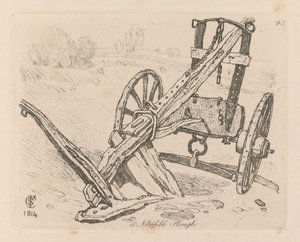 Liber Studiorum : Planche 43, Une Charrue du Norfolk - John Sell Cotman