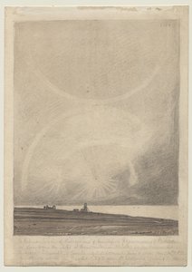 Recto : Un effet de parhélie vu du phare de Hunstanton le 6 juillet 1816 - John Sell Cotman