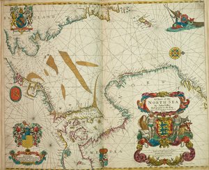 Carte de la mer du Nord