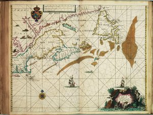 Une carte de la côte de l