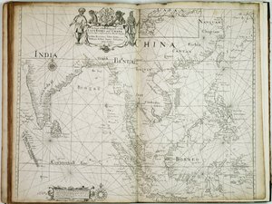 Carte des parties commerciales des Indes orientales et de la Chine, avec les îles adjacentes, de Surrat au Japon