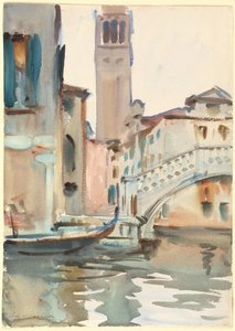 Un pont et un campanile, Venise - John Singer Sargent