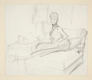 Dame à la table de thé - John Singer Sargent