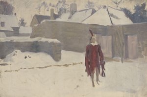Mannequin dans la neige, vers 1893-5