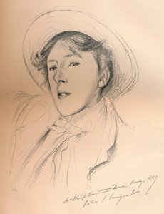 Esquisse de portrait de Mlle Violet Paget Vernon Lee, vers 1881
