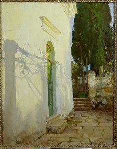 Ombres sur un mur à Corfou - John Singer Sargent
