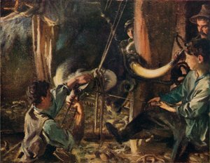 Ferrage du bœuf, vers 1910