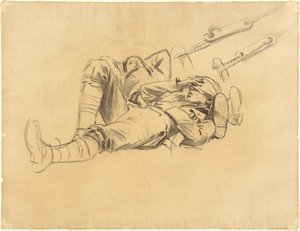 Études pour "Gassed" (recto) - John Singer Sargent
