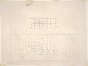 Études pour "Deux figures masculines classiques sautant" - John Singer Sargent