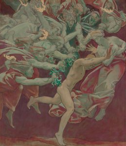 Étude pour le Musée des Beaux-Arts de Boston, Murals: Oreste et les Furies - John Singer Sargent