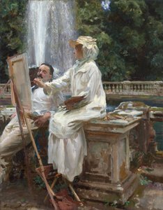 La Fontaine, Villa Torlonia, Frascati, Italie - John Singer Sargent