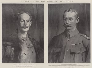 Les deux Hamiltons avec Roberts au Transvaal - John Singer Sargent