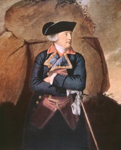 Amiral Richard Howe (lithographie en couleur)