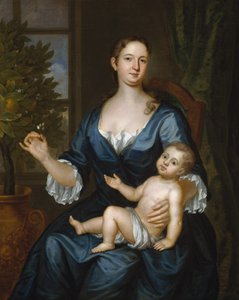 Mme Francis Brinley et son fils Francis