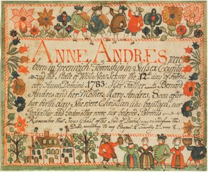 Certificat de naissance et de baptême d