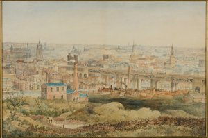 Newcastle upon Tyne depuis Windmill Hills, Gateshead, 1887