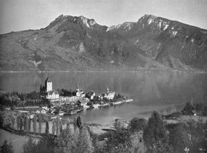 Spiez, sur le lac de Thoune, 1910