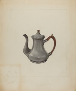 Théière en étain