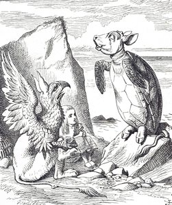 Alice, la Fausse Tortue et le Griffon des Aventures d
