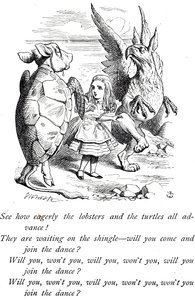 Alice, la Fausse Tortue et le Griffon d