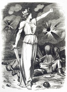 Caricature commentant le Siège de Paris, qui a eu lieu pendant la guerre franco-prussienne - John Tenniel