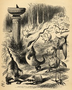 Les Toves Slithy. Illustration de Sir John Tenniel