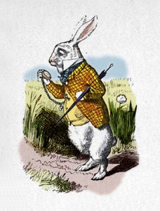 Le Lapin Blanc avec une montre, 1889