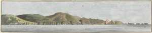 La Pointe de Départ, Nord-Est par Nord (un des cinq dessins sur un montage) - John Thomas Serres