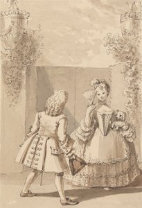 Hogarth déclarant son amour à Miss Thornhill