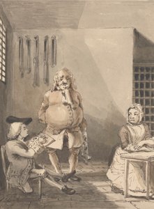 Hogarth dessinant Sarah Malcolm