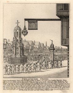 Procession de Marie de Médicis pour rendre visite à sa fille Henriette Marie, épouse du roi Charles Ier