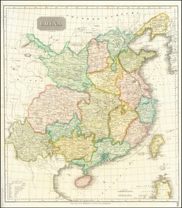 Carte de la Chine en 1815 - John Thomson