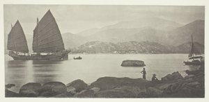 Un jonque de commerce de Canton, vers 1868