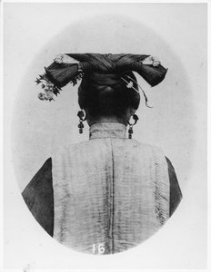 Vue arrière de la Coiffure d