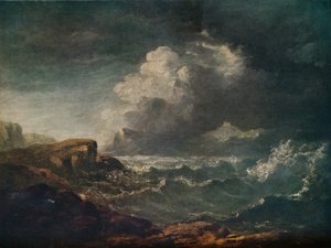Tempête sur un loch écossais, 19e siècle, 1917
