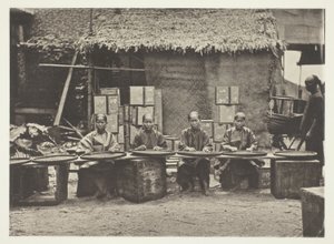 Cueillette du thé à Canton - John Thomson