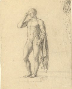 Figure masculine nue (classique) montrant le côté gauche (?)
