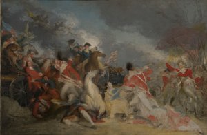 La Mort du Général Mercer à la Bataille de Princeton, 3 janvier 1777 (version inachevée) - John Trumbull