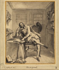 Don Quichotte dans son étude