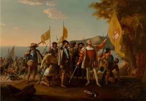 Le débarquement de Colomb, seconde moitié du 19ème siècle