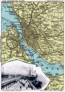 Carte de Liverpool, Merseyside, 1903 - John Walker