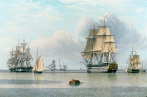 H.M.S. Britannia / Peint par Ward of Hull - John Ward of Hull