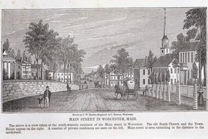 Rue principale à Worcester, de 