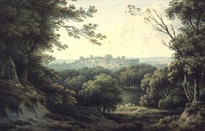 Vue lointaine du château de Windsor