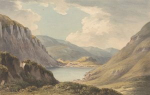 Llyn Geirionedd non loin de Trefriew, sur la rivière Conway, Carnarvonshire - John Warwick Smith