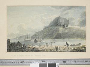 F.1 Vue du port de Noël dans la terre de Kerguelen, c.1773-84