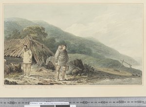 F.33 Habitants de Norton Sound et leurs habitations, c.1773-84 - John Webber
