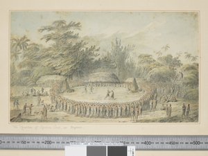F.4 La réception du capitaine Cook à Hapaee, vers 1773-84 - John Webber