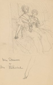 Étude pour Les Sœurs Skinner - John White Alexander