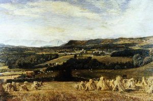 Cartmel Priory et Langdale Pikes - John William Buxton Knight